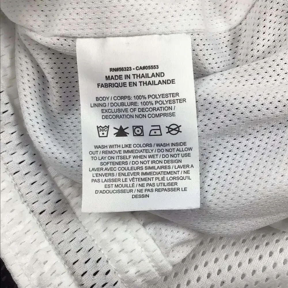 Nike Women’s Dri-FIT Mesh Essentials Basketball Shorts White Black Large Active